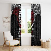 Maori Hongi Toitu Te Tiriti Window Curtain Tangata Tiriti Stand With Tangata Whenua LT7 - Polynesian Pride