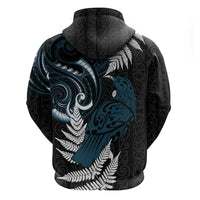New Zealand Tui Bird Hoodie Maori Kowhaiwhai LT7 - Polynesian Pride