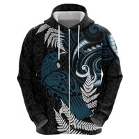 New Zealand Tui Bird Hoodie Maori Kowhaiwhai LT7 - Polynesian Pride