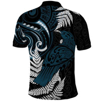 New Zealand Tui Bird Polo Shirt Maori Kowhaiwhai LT7 - Polynesian Pride