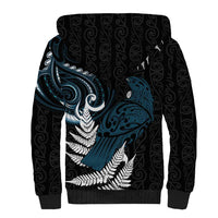 New Zealand Tui Bird Sherpa Hoodie Maori Kowhaiwhai LT7 - Polynesian Pride