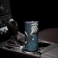 New Zealand Tui Bird Skinny Tumbler Maori Kowhaiwhai LT7 - Polynesian Pride