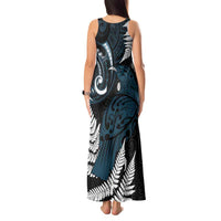 New Zealand Tui Bird Tank Maxi Dress Maori Kowhaiwhai LT7 - Polynesian Pride