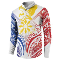 Philippines Tribal Sun Personalized Button Sweatshirt Hunting Eagle