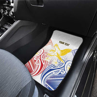 Philippines Tribal Sun Personalized Car Mats Hunting Eagle