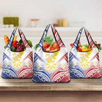 Philippines Tribal Sun Grocery Bag Hunting Eagle
