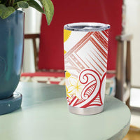 Philippines Tribal Sun Personalized Tumbler Cup Hunting Eagle