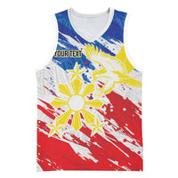 Personalized Filipino Sun and Stars Basketball Jersey Grunge Vibes