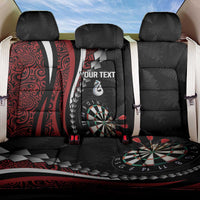 Personalized New Zealand Darts Back Car Seat Cover Kowhaiwhai Whero Koiri - Manaia LT7 One Size Red - Polynesian Pride