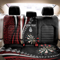 Personalized New Zealand Darts Back Car Seat Cover Kowhaiwhai Whero Koiri - Manaia LT7 - Polynesian Pride