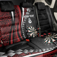 Personalized New Zealand Darts Back Car Seat Cover Kowhaiwhai Whero Koiri - Manaia LT7 - Polynesian Pride