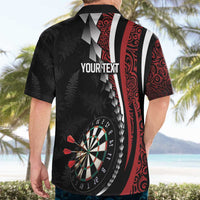 Personalized New Zealand Darts Hawaiian Shirt Kowhaiwhai Whero Koiri - Manaia LT7 - Polynesian Pride