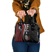 Personalized New Zealand Darts Shoulder Handbag Kowhaiwhai Whero Koiri - Manaia