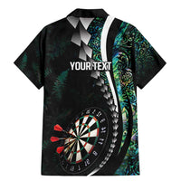 Personalized New Zealand Darts Family Matching Mermaid Dress and Hawaiian Shirt Paua Shell Koiri - Manaia LT7 - Polynesian Pride