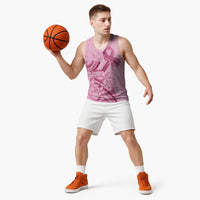 Aotearoa Maori Basketball Jersey Pink Fern Ribbons - Polynesian Pride