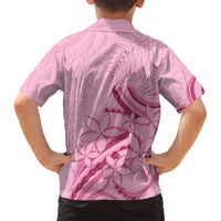 Aotearoa Maori Family Matching Summer Maxi Dress and Hawaiian Shirt Pink Fern Ribbons LT7 - Polynesian Pride