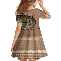 Tonga Ngatu Family Matching Tank Maxi Dress and Hawaiian Shirt Tokelau Classic Motifs LT7 - Polynesian Pride