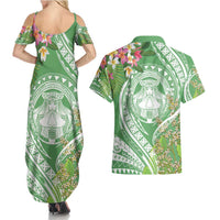 Aloha Molokai Island Couples Matching Summer Maxi Dress and Hawaiian Shirt Hawaii Pua Kukui LT7 - Polynesian Pride