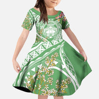 Aloha Molokai Island Family Matching Off The Shoulder Long Sleeve Dress and Hawaiian Shirt Hawaii Pua Kukui LT7 - Polynesian Pride