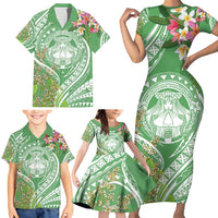 Aloha Molokai Island Family Matching Short Sleeve Bodycon Dress and Hawaiian Shirt Hawaii Pua Kukui LT7 - Polynesian Pride