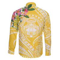 Aloha Hawaii Oahu Family Matching Off Shoulder Short Dress and Hawaiian Shirt Wahine with Ilima Lei LT7 - Polynesian Pride