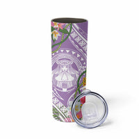 Aloha Hawaii Kauai Skinny Tumbler Frangipani Mix Mokihana Lei LT7 - Polynesian Pride