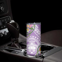 Aloha Hawaii Kauai Skinny Tumbler Frangipani Mix Mokihana Lei LT7 - Polynesian Pride