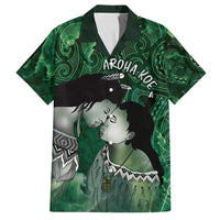 New Zealand Aroha Koe Mama Hawaiian Shirt Maori Hongi - Pounamu LT7 Green - Polynesian Pride