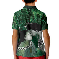 New Zealand Aroha Koe Mama Kid Polo Shirt Maori Hongi - Pounamu LT7 - Polynesian Pride