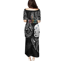 Kia Hara Te reo Maori Family Matching Puletasi and Hawaiian Shirt Manaia Moko Pattern LT7 - Polynesian Pride