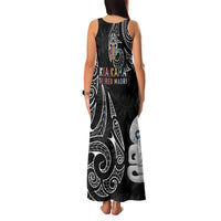 Kia Hara Te reo Maori Family Matching Tank Maxi Dress and Hawaiian Shirt Manaia Moko Pattern LT7 - Polynesian Pride
