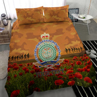 Niue ANZAC Day Personalised Bedding Set with Poppy Field LT9 - Polynesian Pride