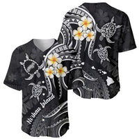 Polynesian Hawaii Baseball Jersey Niihau Islands with Pacific Plumeria White Vibe LT9 - Polynesian Pride