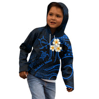 Hawaii Kid Hoodie Molokai Islands Polynesian Sunset Plumeria Blue Vibe LT9 - Polynesian Pride