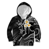 Polynesian Hawaii Kid Hoodie Kauai Islands with Pacific Plumeria White Vibe LT9 Hoodie White - Polynesian Pride