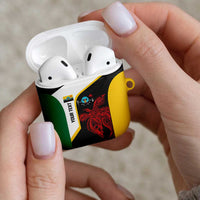 Personalised PNG Hela Province AirPods Case Bird of Paradise Tattoo Flag Motif LT9 - Polynesian Pride