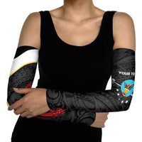 Personalised PNG Hela Province Arm Sleeves Bird of Paradise Tattoo Flag Motif LT9 - Polynesian Pride