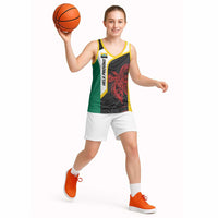 Personalised PNG Hela Province Basketball Jersey Bird of Paradise Tattoo Flag Motif LT9 - Polynesian Pride