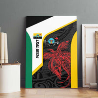 Personalised PNG Hela Province Canvas Wall Art Bird of Paradise Tattoo Flag Motif LT9 - Polynesian Pride