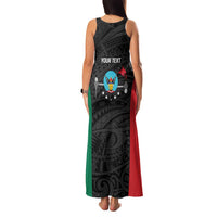 Personalised PNG Hela Province Family Matching Tank Maxi Dress and Hawaiian Shirt Bird of Paradise Tattoo Flag Motif LT9 - Polynesian Pride