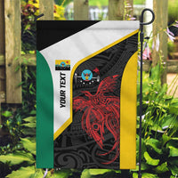 Personalised PNG Hela Province Garden Flag Bird of Paradise Tattoo Flag Motif LT9 Garden Flag Yellow - Polynesian Pride
