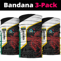 Personalised PNG Hela Province Neck Gaiter Bird of Paradise Tattoo Flag Motif LT9 package One Size: 25*50cm Yellow - Polynesian Pride