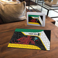 Personalised PNG Hela Province Puzzle Bird of Paradise Tattoo Flag Motif LT9 - Polynesian Pride