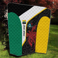 Personalised PNG Hela Province Quilt Bird of Paradise Tattoo Flag Motif LT9 - Polynesian Pride