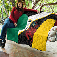 Personalised PNG Hela Province Quilt Bird of Paradise Tattoo Flag Motif LT9 - Polynesian Pride