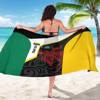 Personalised PNG Hela Province Sarong Bird of Paradise Tattoo Flag Motif LT9 - Polynesian Pride