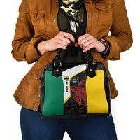 Personalised PNG Hela Province Shoulder Handbag Bird of Paradise Tattoo Flag Motif LT9 - Polynesian Pride