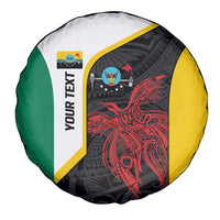 Personalised PNG Hela Province Spare Tire Cover Bird of Paradise Tattoo Flag Motif LT9 - Polynesian Pride