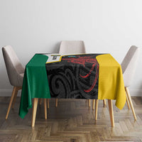 Personalised PNG Hela Province Tablecloth Bird of Paradise Tattoo Flag Motif LT9 - Polynesian Pride