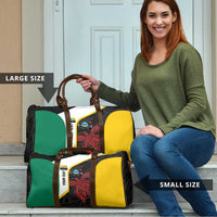 Personalised PNG Hela Province Travel Bag Bird of Paradise Tattoo Flag Motif LT9 - Polynesian Pride